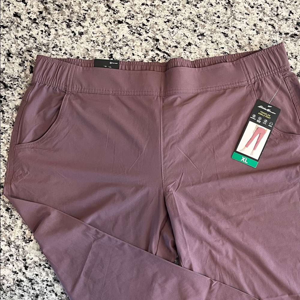 Eddie Bauer Mauve Ankle Pants XL